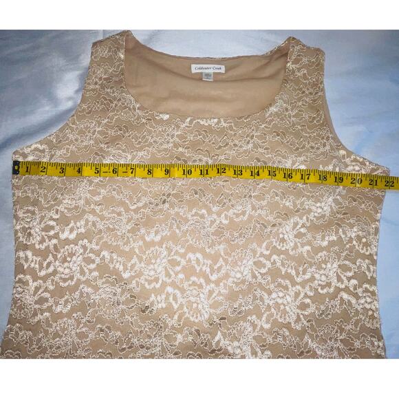 Coldwater Creek Lace Tank - Woman's‎ Size L - Style w/ Jeans or Dressed Up - Picture 5 of 8